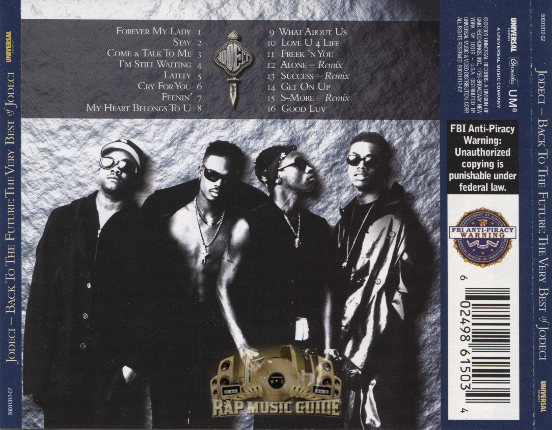 Jodeci Back To The Future The Very Best Of Jodeci CD